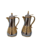 Gold Silver Thermos Set - 1 liter and 0.75 ml