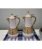 White gold thermos set - 1 liter and 0.75 ml